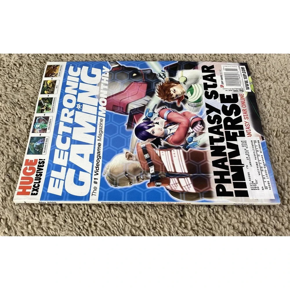 Electronic Gaming Monthly EGM May 2005 #191- Phantasy Star Universe -Vixens Disc
